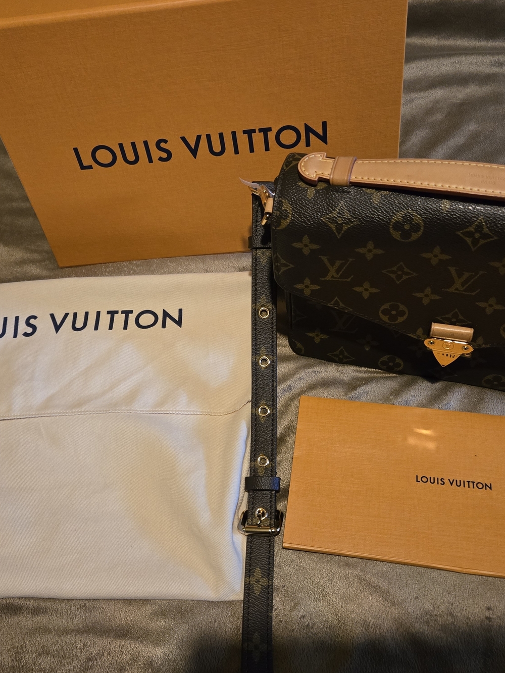 Louis Vuitton Monogram Canvas Pochette Metis Shoulder Bag - Brown/Beige